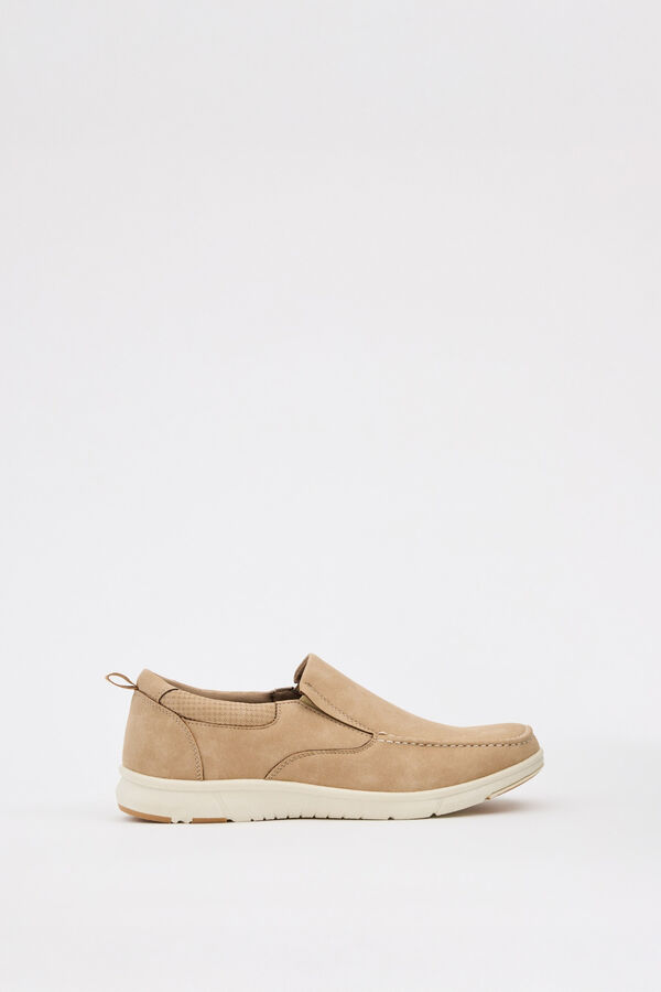Inside Mocasines efecto piel mate beige