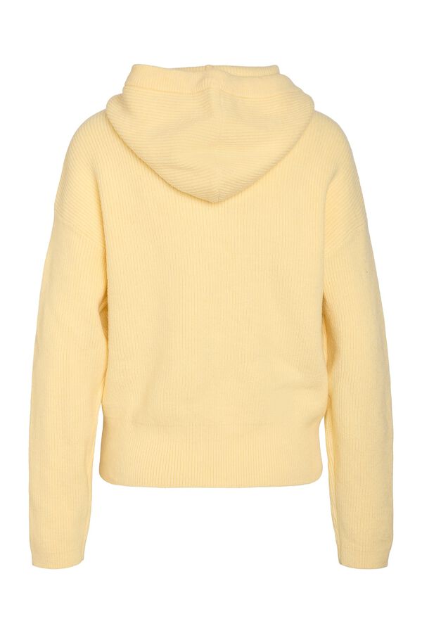 Noisy May Jersey de punto con capucha amarillo
