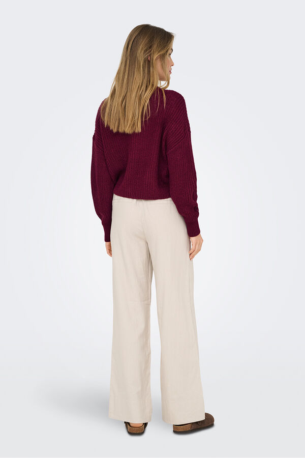 Only C&aacute;rdigan cierre de botones morado/lila