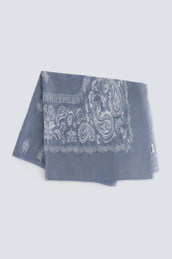 Springfield Paisley bandana blue