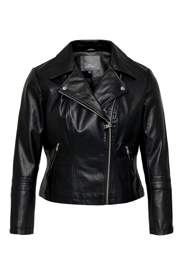 Only Carmakoma Plus size biker jacket black