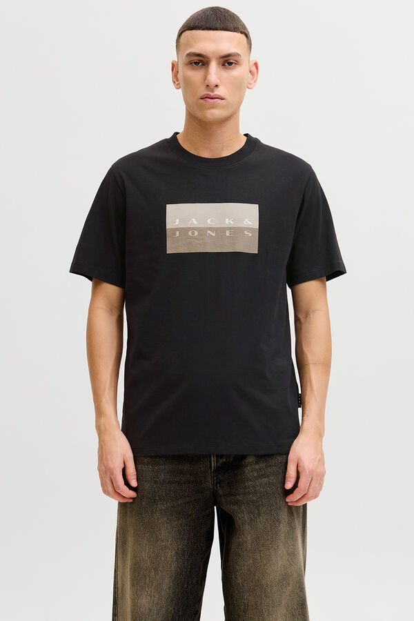 Jack & Jones Basic print t-shirt black