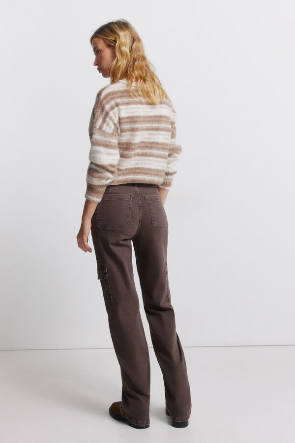 Springfield Cotton cargo trousers maro