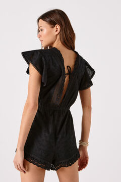 Springfield Swiss Embroidery Playsuit black