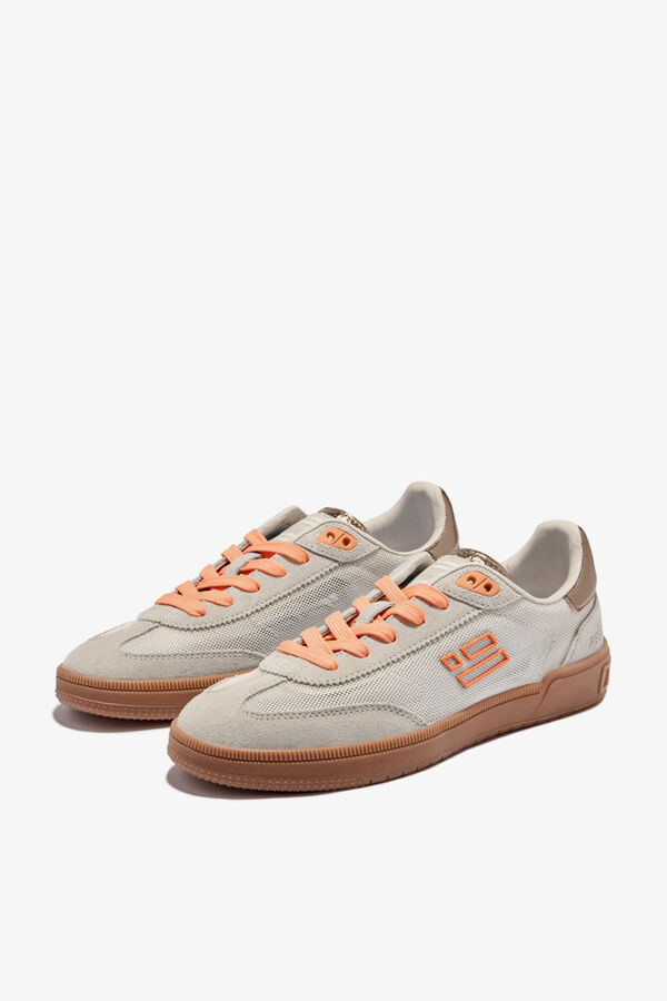 D. Franklin Zapatillas casual mesh con cord&oacute;n beige