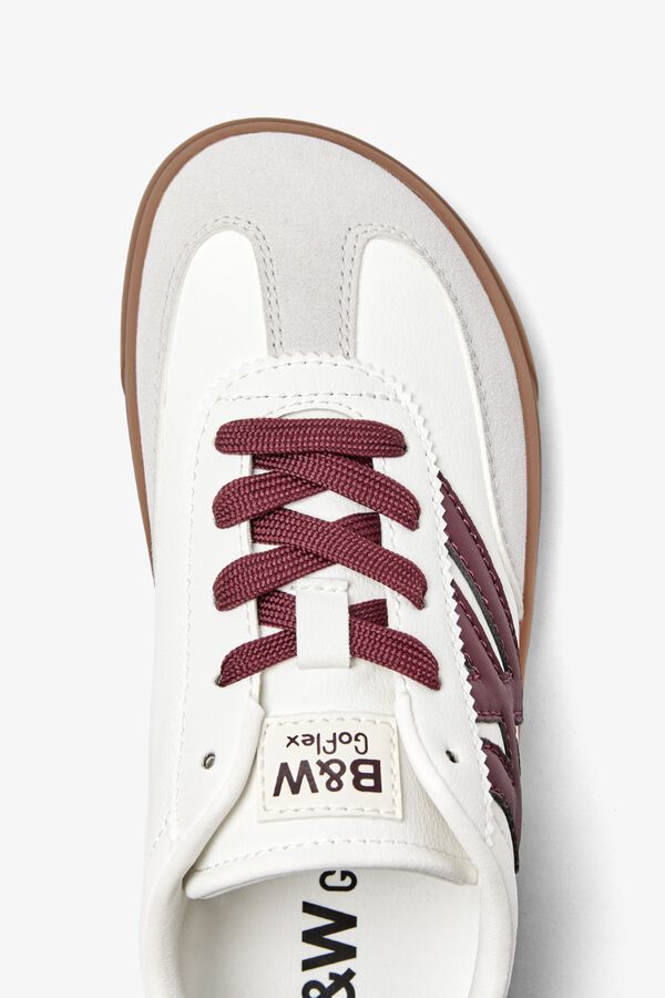 B&W Reinforced barefoot sneakers white