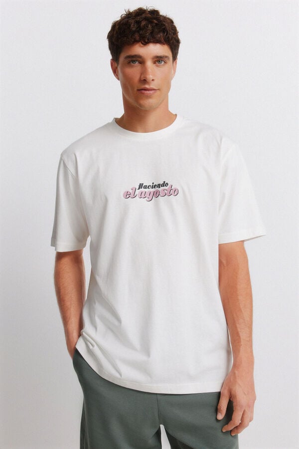 Springfield T-shirt making the August beige