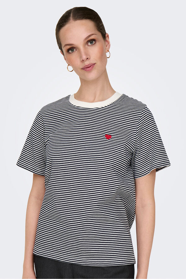 JDY T-shirt bordada branco