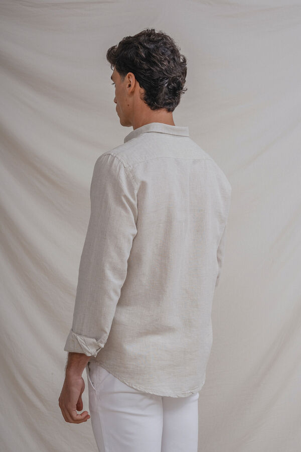 Celopman Linen shirt brown