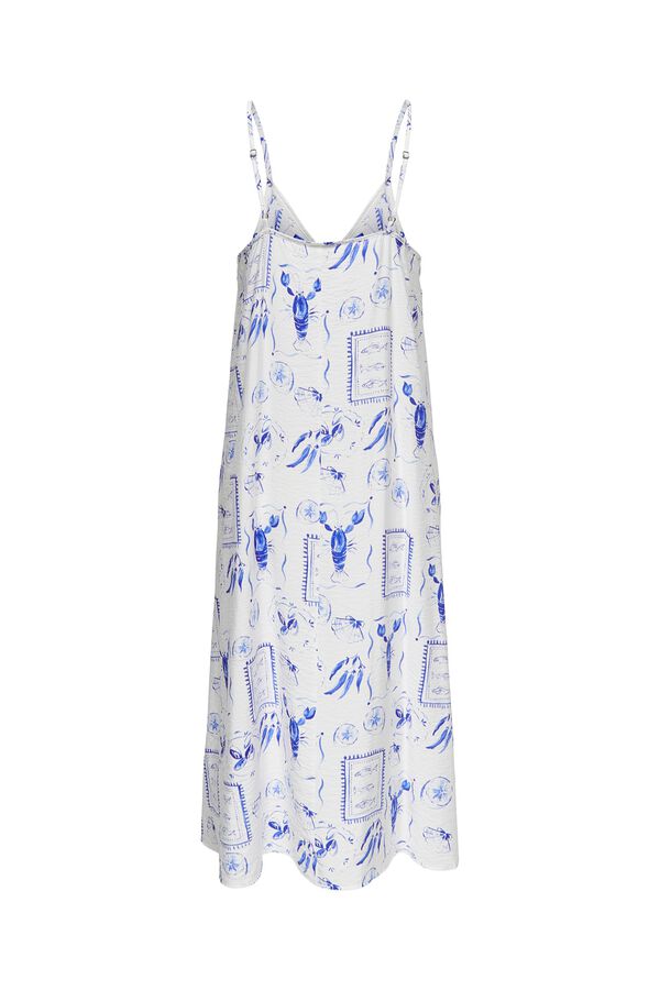 JDY Printed midi dress white