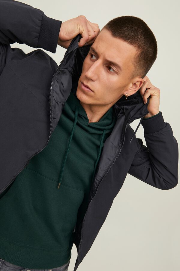 Jack & Jones Hooded bomber jacket black