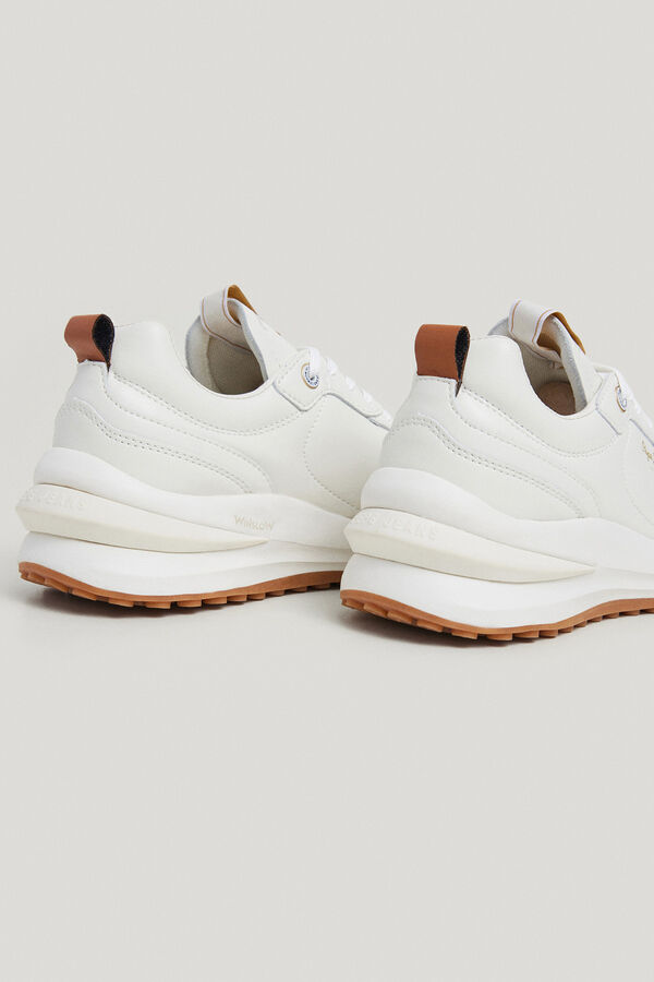 Scarpe Ginnastica Pelle Scarpe Da Ginnastica Pepe Jeans Winslow Urban - Sneakers Pelle Beige Donna Zalando Sneakers - 8