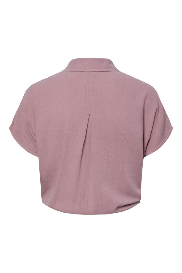 Springfield Camisa de lino morado