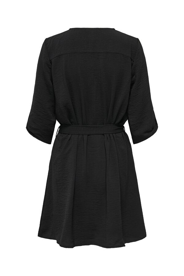 JDY 3/4 sleeve short dress black
