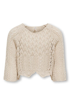 Only Girls Jersey de punto ligero cropped