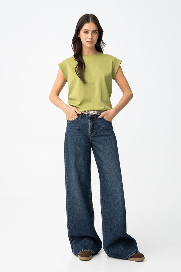 Tiffosi Camiseta minimalista verde