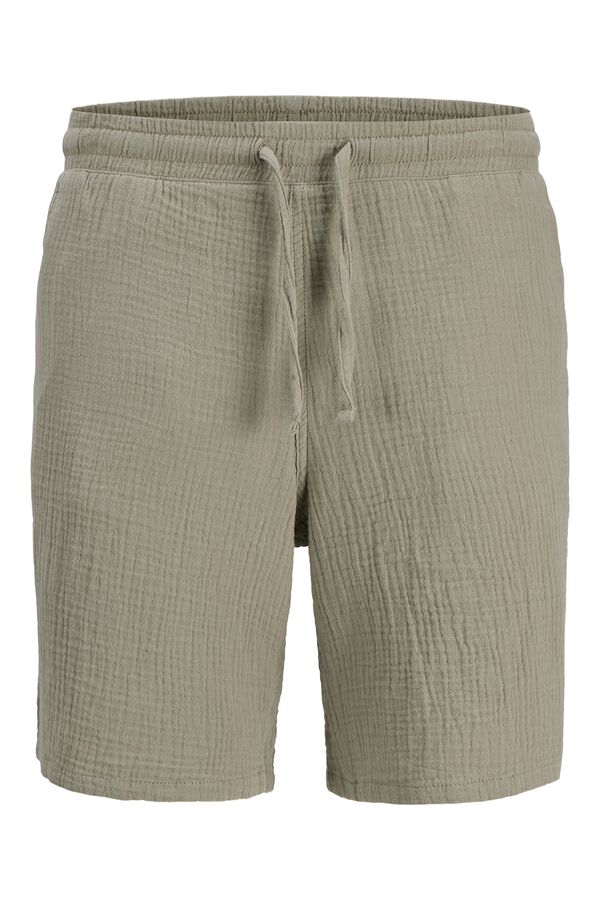 Jack & Jones Bermuda relaxed fit seersucker verde