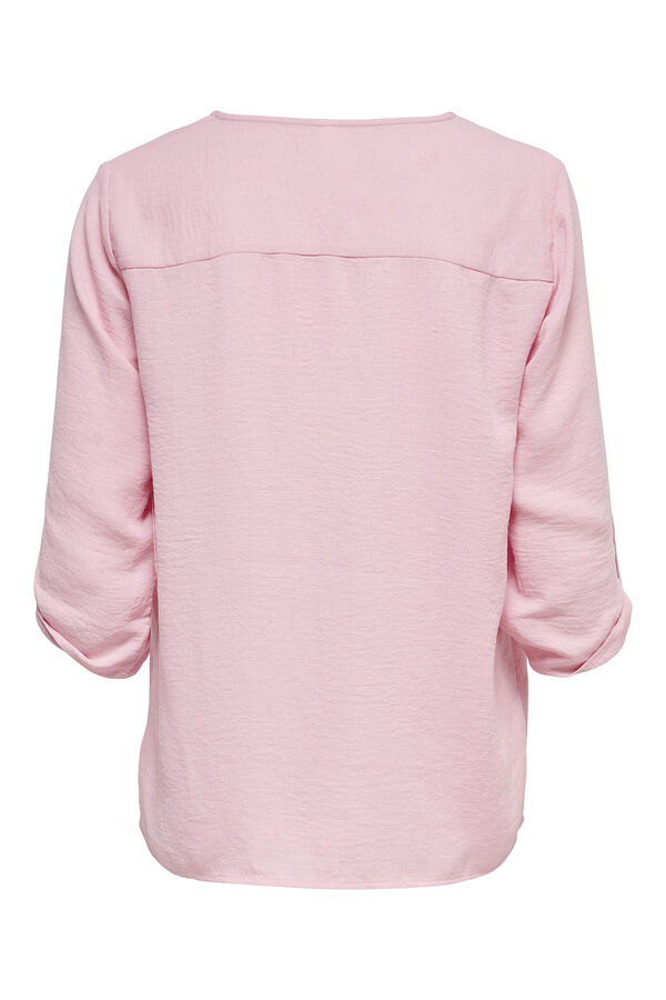 Springfield T-shirt with 3/4 sleeves pink