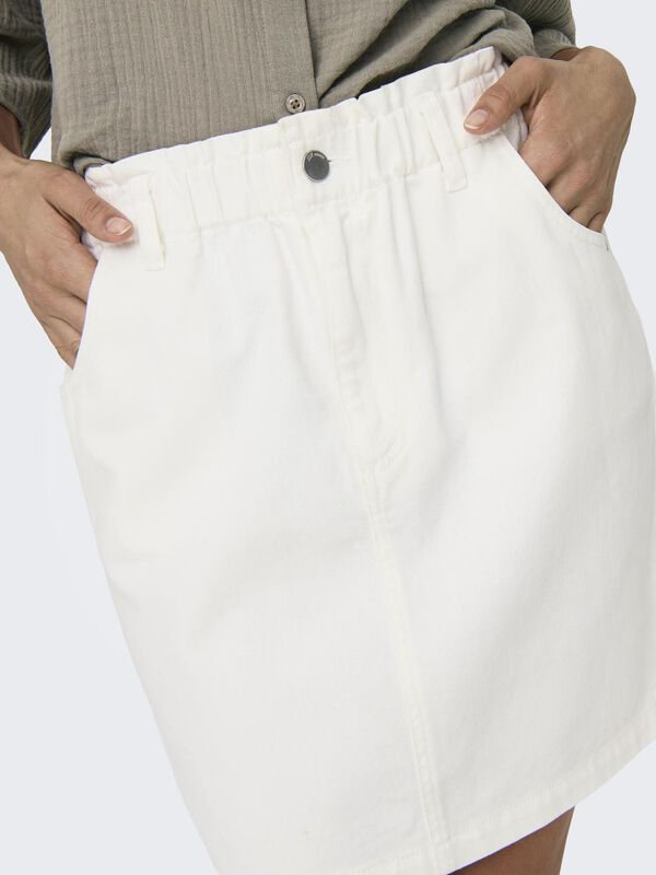Springfield Paper bag mini skirt white