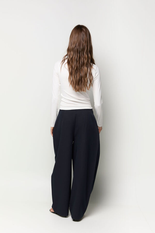 Balmohk Knit polo neck jumper white