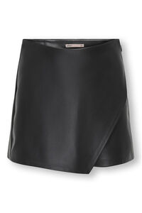 Only Girls Falda pantal&oacute;n efecto piel