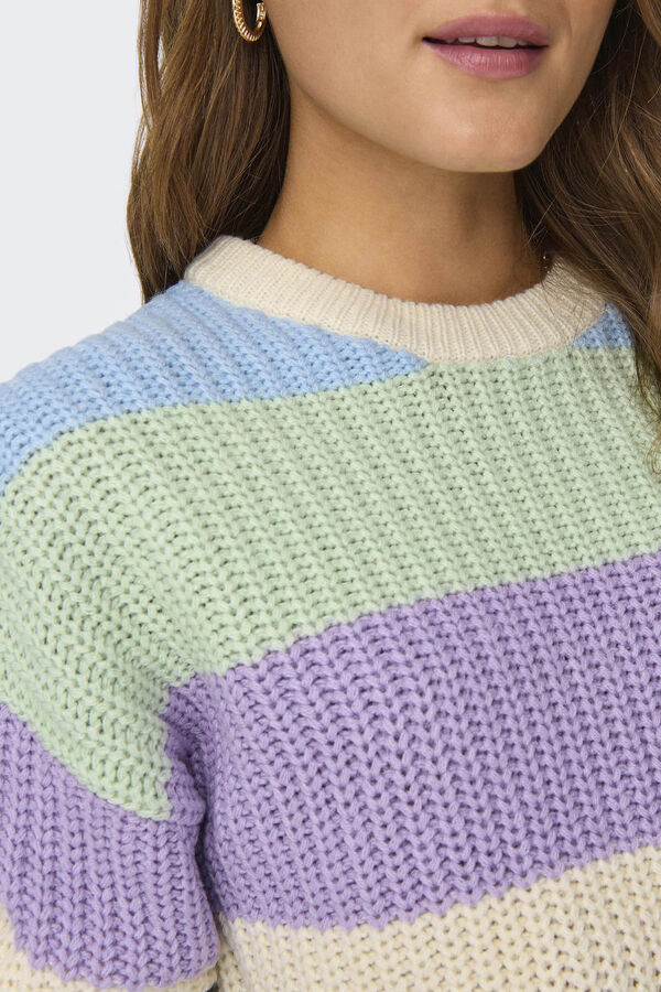Springfield Coloured jersey-knit jumper zelena
