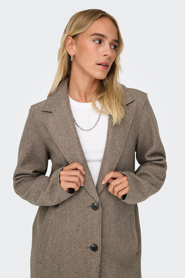 Only Midi cloth coat  nude