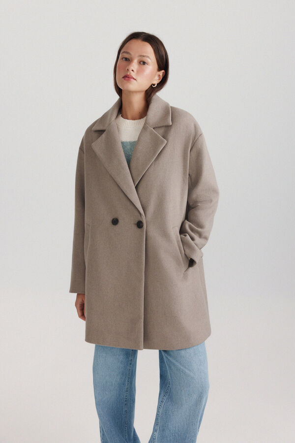 Springfield Soft touch button coat nude