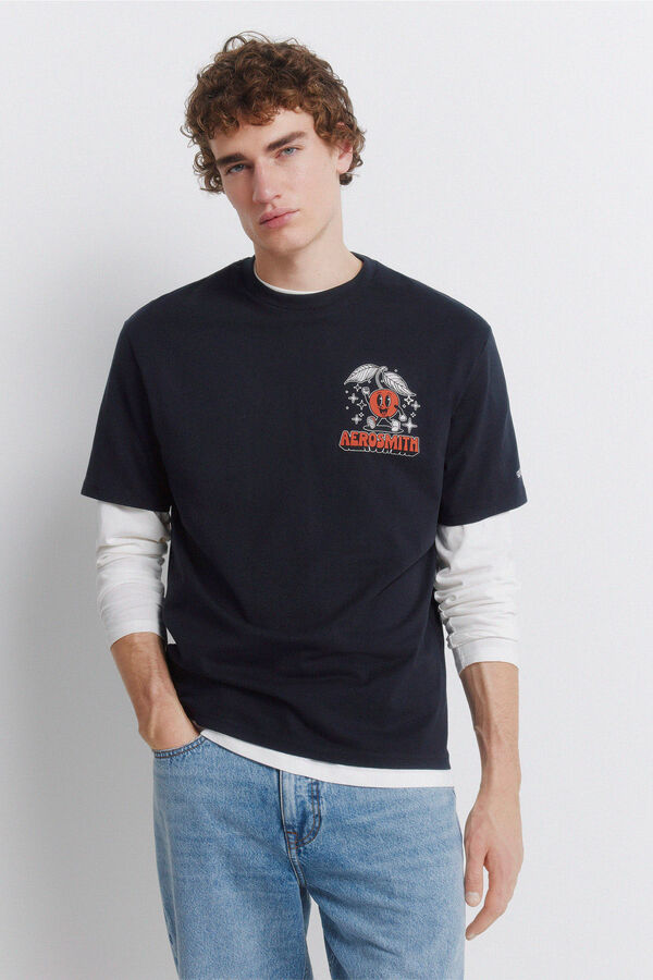 Springfield Aerosmith T-shirt blue