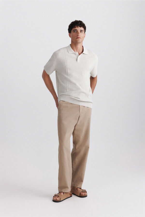 Springfield Basic structure polo shirt grey