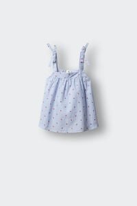 Springfield Kids Blusa sin mangas oxford fresas ni&ntilde;a
