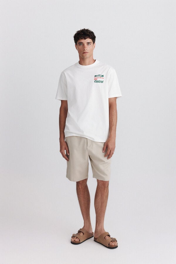 Springfield Castrol Gtx T-shirt beige