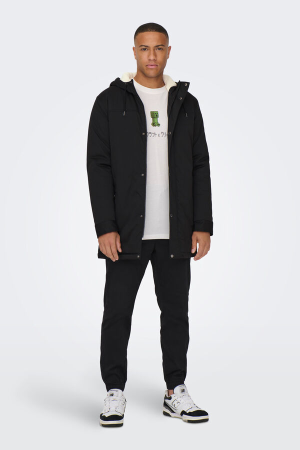 Only & Sons Hood parka black