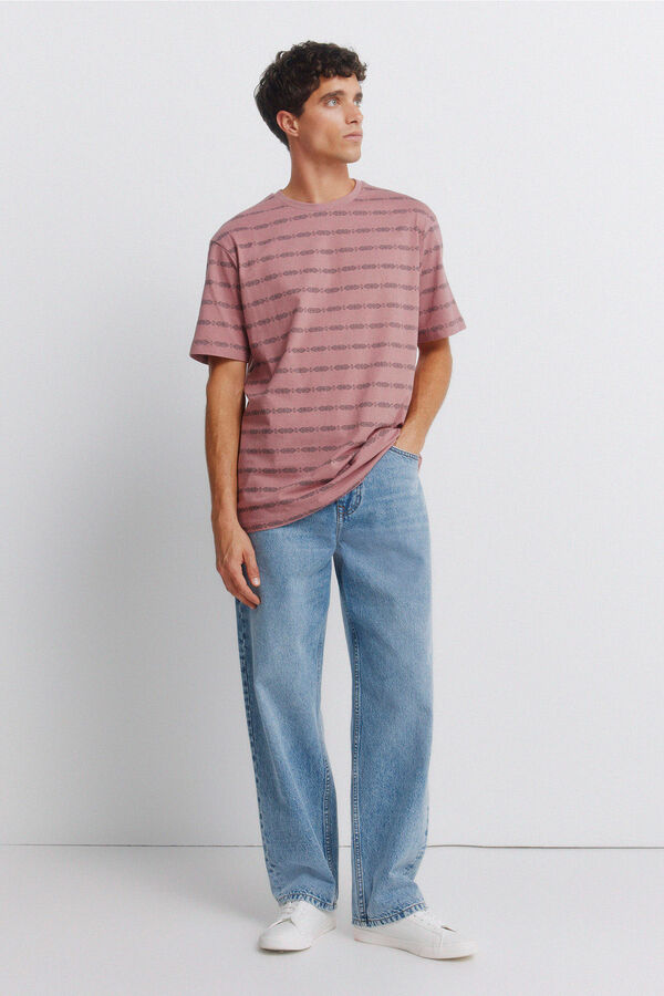 Springfield Aop etno majica Narandžasta