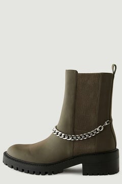 Springfield Chelsea boots with chains grey