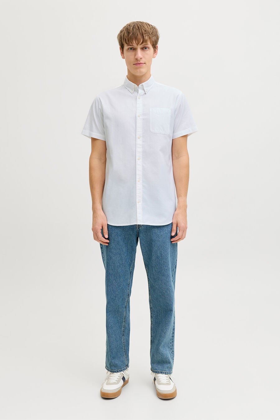 Camisa oxford manga corta