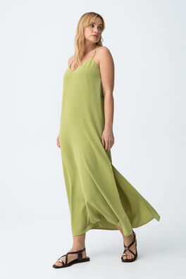 Vestido slim tirantes cruzados