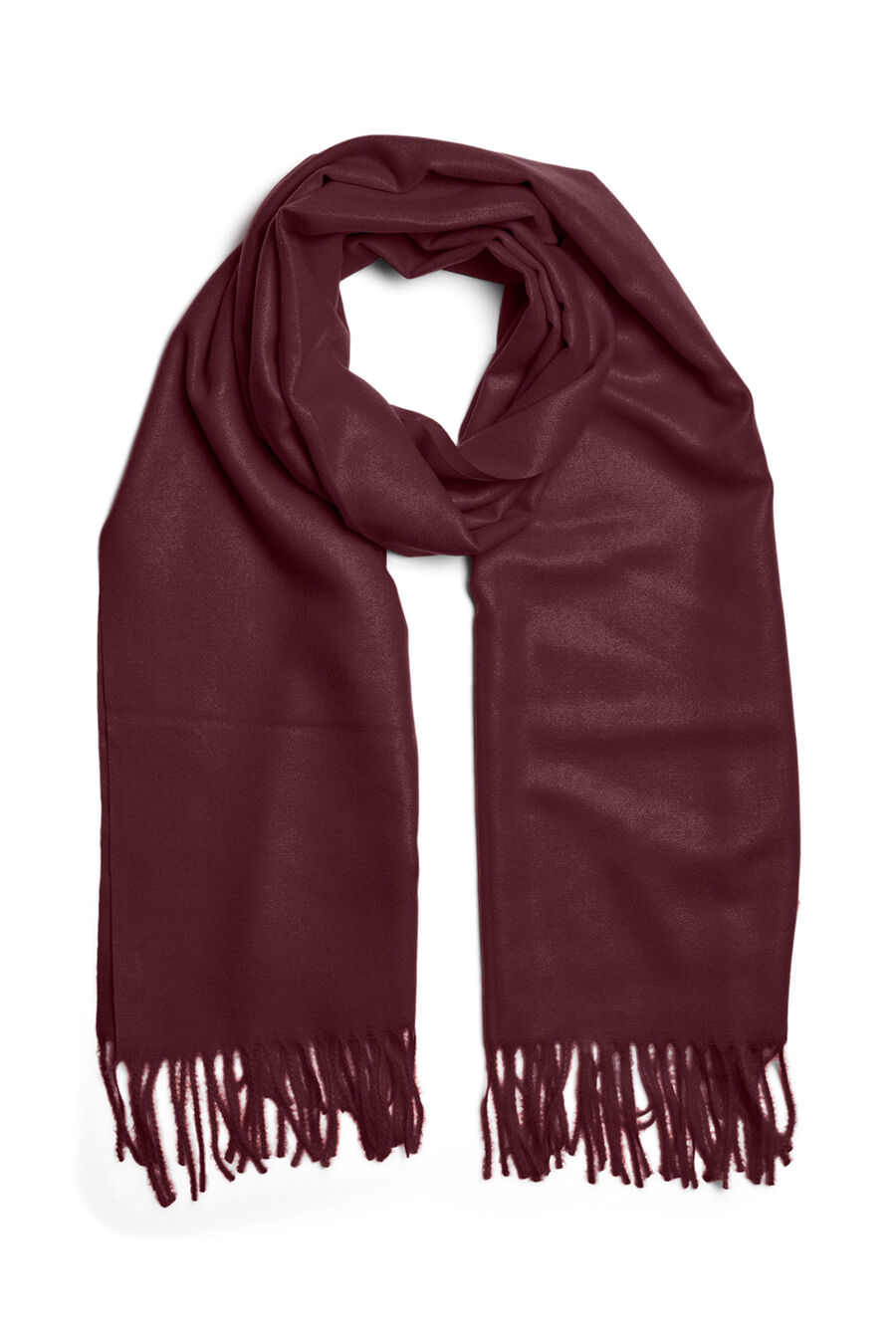 Bufanda básica flecos