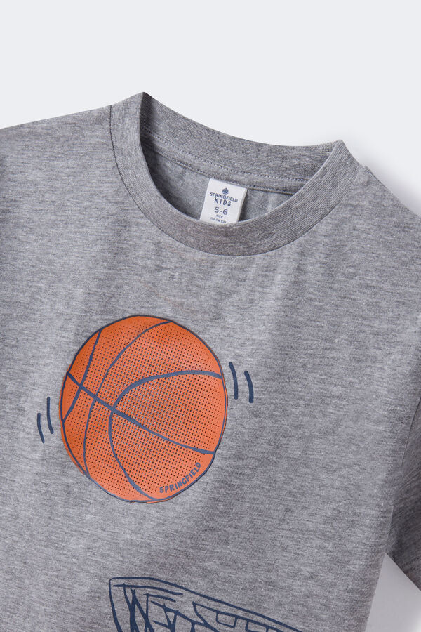 Springfield Boys' basketball print T-shirt Siva