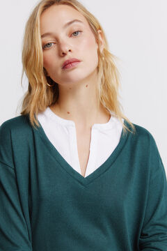 Springfield Majica dugih rukava sa V izrezom