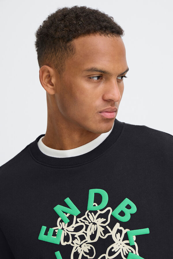 Blend Sudadera cuello redondo logo negro