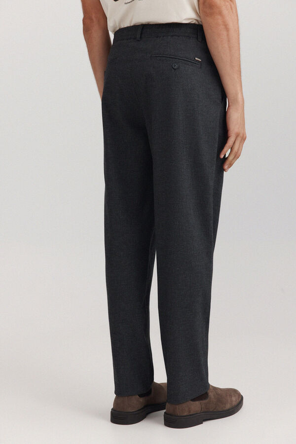 Springfield Comfort fit structure trousers grey