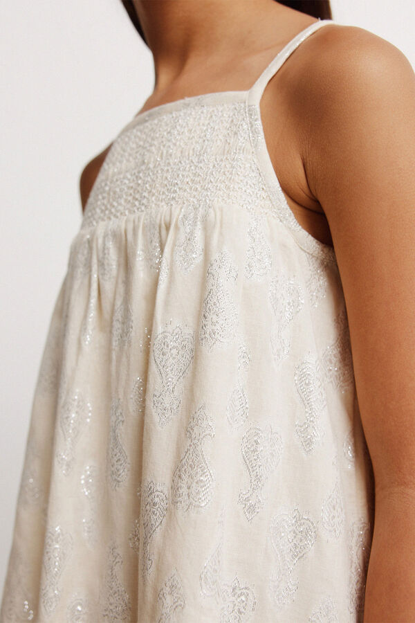 Springfield Kids Lurex girl's dress brown