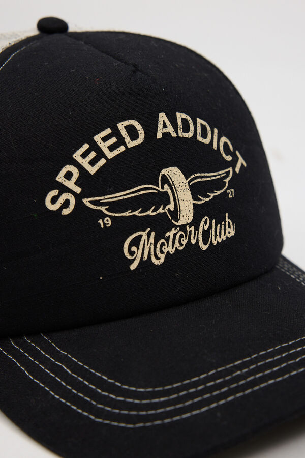 Inside Gorra trucker estampada blanco