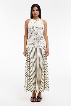 Topshop Vestido largo estampado