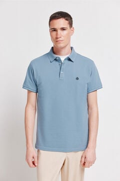 Springfield Polo piqu&eacute; contraste pu&ntilde;o slim fit