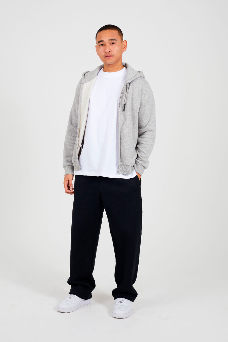 Sudadera con capucha y cremallera