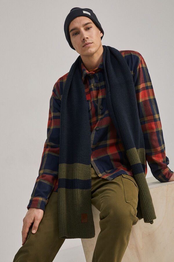 Springfield Essential bands scarf plava