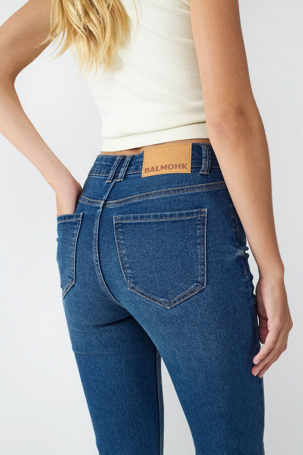 Balmohk Jeans flare high rise azul