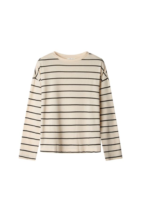 Springfield Striped long sleeve T-shirt beige